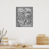 Poster Juillet, confection de foin, Cancer (Cuisine)