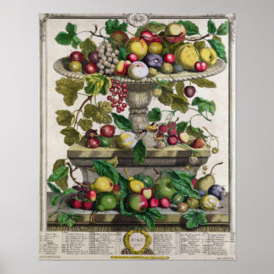 Poster Juin, "Douze mois de fruits"