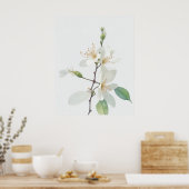 Poster Juin Fleur de naissance (Cuisine)