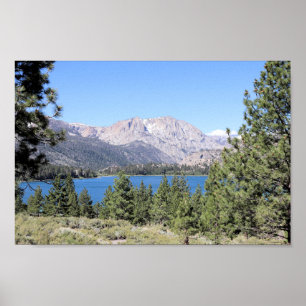 Poster Juin Lac & Sierra Nevada Mountains, CA