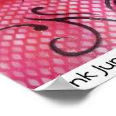 Poster Juin rose (Coin)