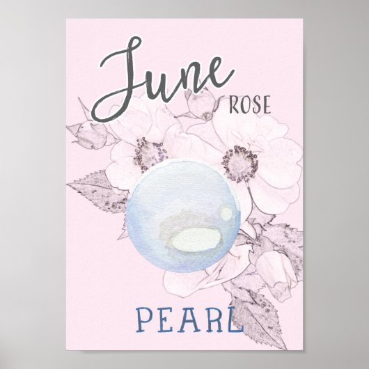 Poster Juin Rose et Pearl Anniversaire (Devant)