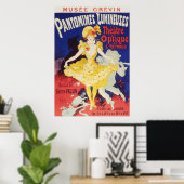 Poster Jules Cheret Pantomimes Lumineuses (Bureau à domicile)