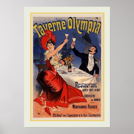 Poster Jules Chéret, publicité, 1890 (Devant)