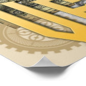 Poster Jules Verne Père de Steampunk (Coin)