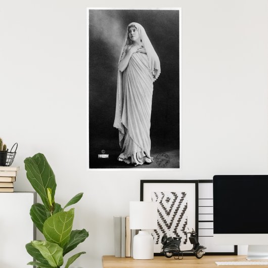 Poster Julia Bartet dans 'Antigone' par Sophocles (Bureau à domicile)