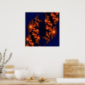 Poster Julia Fractal Zoom (Cuisine)