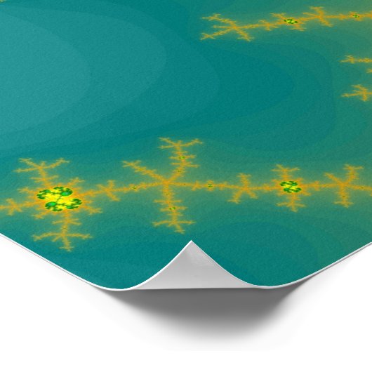 Poster Julia orange/bleu (Imprimer) (Coin)