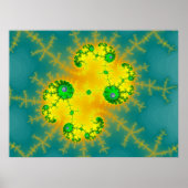 Poster Julia orange/bleu (Imprimer) (Devant)