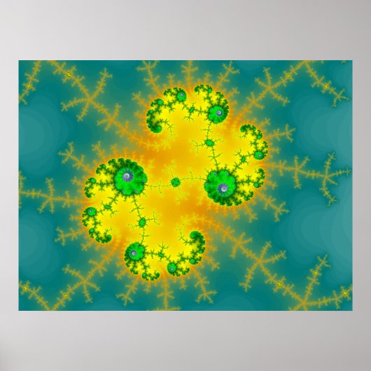 Poster Julia orange/bleu (Imprimer) (Devant)