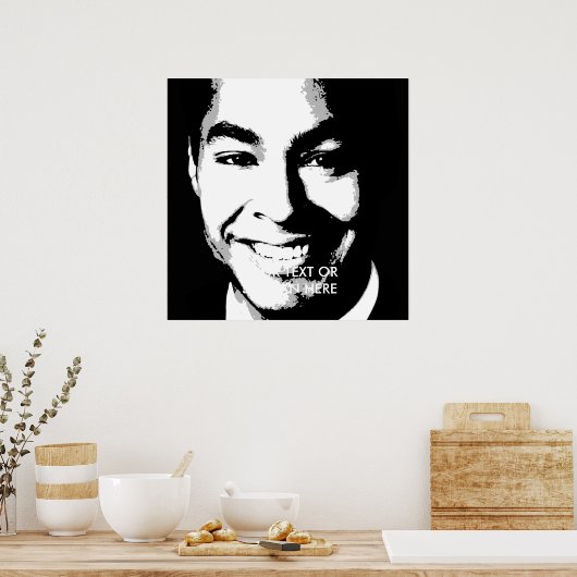 Poster Julian Castro Ink Art (Cuisine)