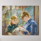 Poster Julie avec sa nounou | Berthe Morisot (Devant)