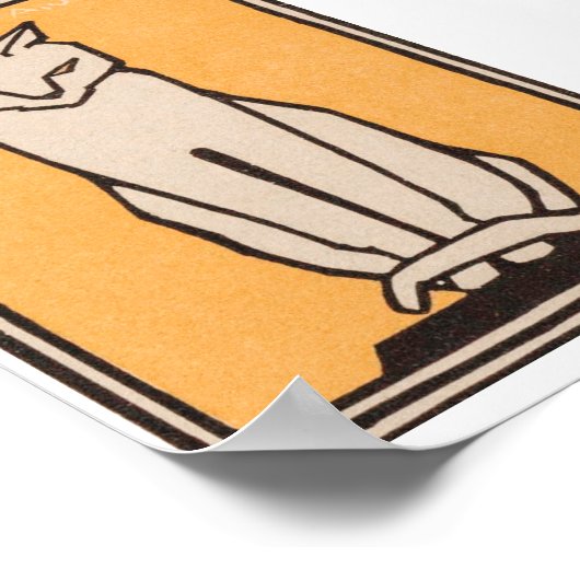 Poster Julie de Graag Chat assis (Coin)