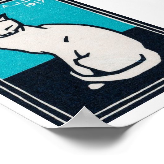 Poster Julie de Graag Chat assis (Coin)