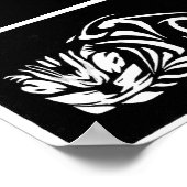 Poster Julie de Graag gravure sur bois chat (Coin)