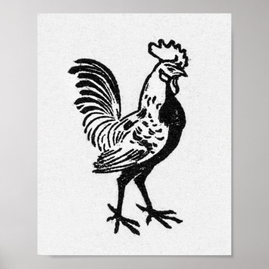 Poster Julie de Graag Rooster (Devant)