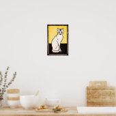 Poster Julie de GraagChat assis (Cuisine)