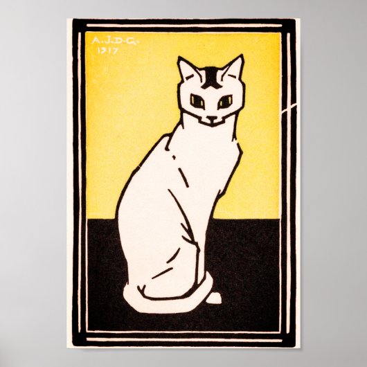 Poster Julie de GraagChat Assis (Devant)