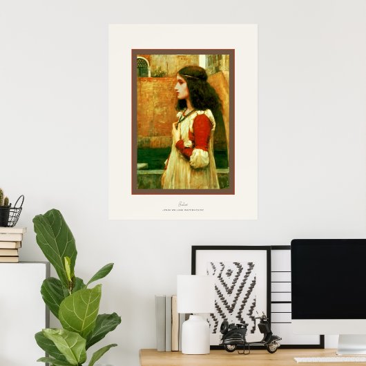 Poster Juliet ~ John William Waterhouse (Bureau à domicile)