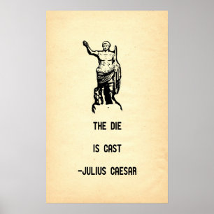 Poster Julius César Citation La Mort Est Cast