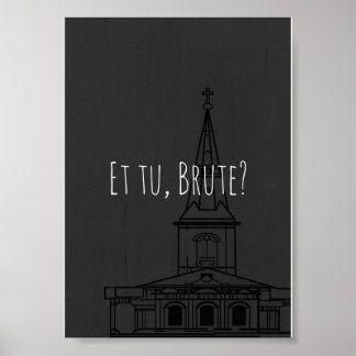 Poster Julius César de Shakespeare "Et tu, Brute ?"