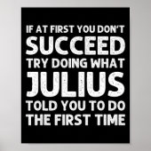 Poster Julius Gift Name D Birthday Funny Chris  (Devant)