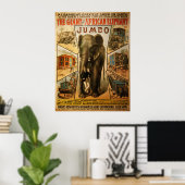 Poster Jumbo, l'affiche géante des éléphants africains (Bureau à domicile)
