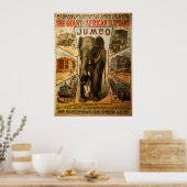 Poster Jumbo, l'affiche géante des éléphants africains (Cuisine)