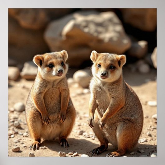Poster Jumeaux Quokka australiens (Devant)