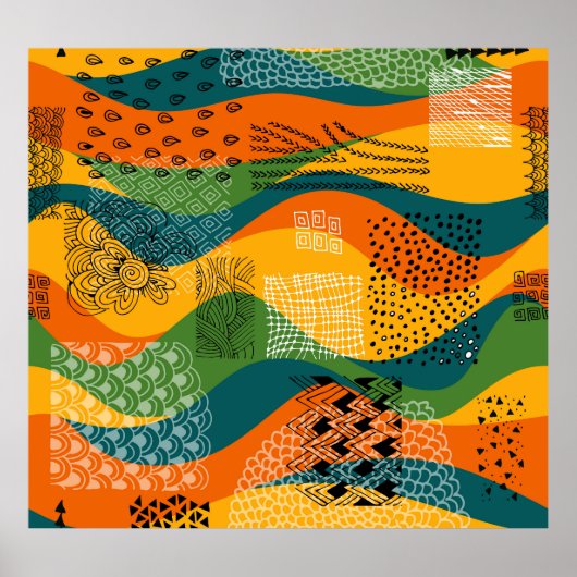 Poster Jumelage de mode : l'art Abstrait (Devant)