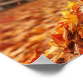 Poster Jumelage Golden Retriever Dans Pile Feuille (Coin)