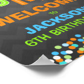 Poster Jump Trampoline Anniversaire Fournitures de fête B (Coin)