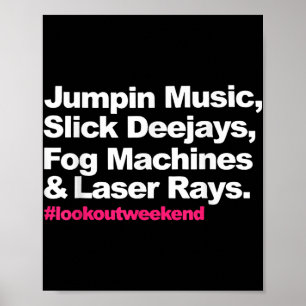 Poster Jumpin Music Slick Deejays Fog Machines Et Laser