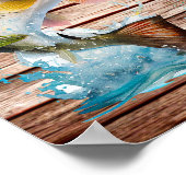 Poster Jumping Bass Gone Fishing (Coin)