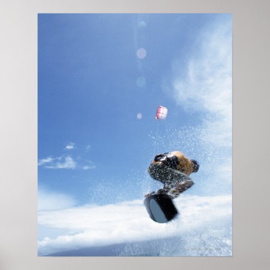 Poster Jumping Wakeboarder (Devant)