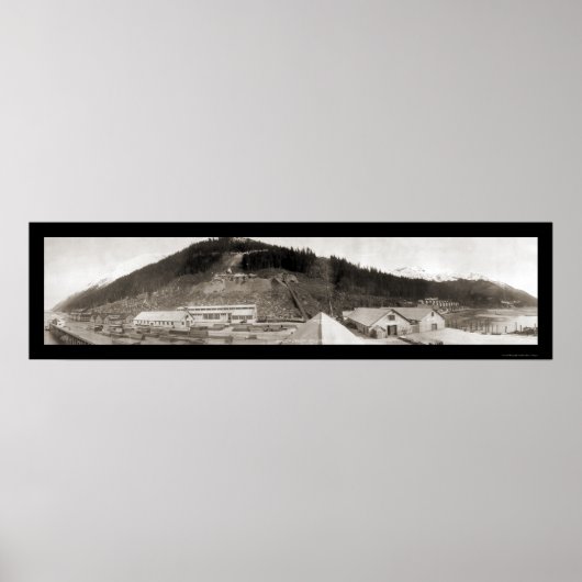 Poster Juneau, AK Sheep Creek Photo 1914 (Devant)