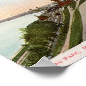 Poster Juneau Park, Milwaukee, Wisconsin Vintage (Coin)