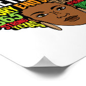 Poster JunetDix Afro Melanin Femmes Ancêtre Afrique (Coin)