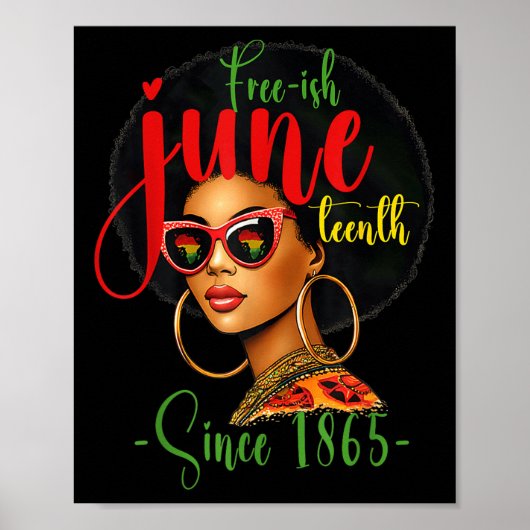 Poster Junetdix Black Pride 1865 Africain-Américain libér (Devant)