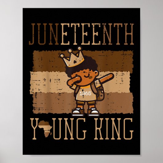 Poster JunetDix Boy Dab Young King mignonne African Boys  (Devant)