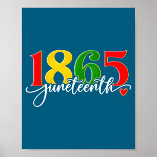 Poster Juneteenth 1865 afro-américain histoire noire homm