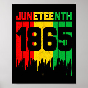 Poster Juneteenth 1865 Hommes Femmes Garçon Fille Enfant