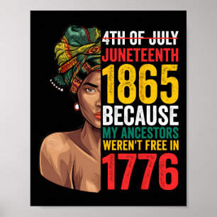 Poster Juneteenth 1865 Juneteenth Reine Noire Juneteenth