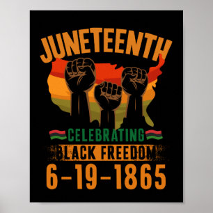 Poster Juneteenth célébrant la liberté noire 186 Afrique