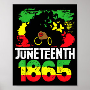 Poster Juneteenth est le jour de l'indépendance des femme