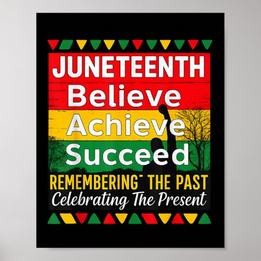 Poster Juneteenth est mon jour de l'indépendance Fierté n (Devant)
