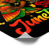 Poster Juneteenth Je suis la tempête Femmes noires Mois d (Coin)