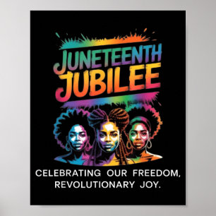 Poster Juneteenth jubilé jour de liberté afro-américain