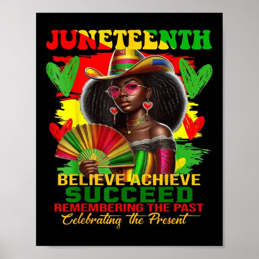 Poster Juneteenth Remembering The Past Celebrating The Pr (Devant)