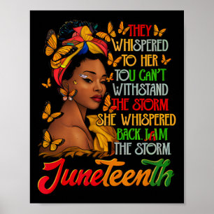 Poster Junetten Je Suis La Tempête Black Women Historien